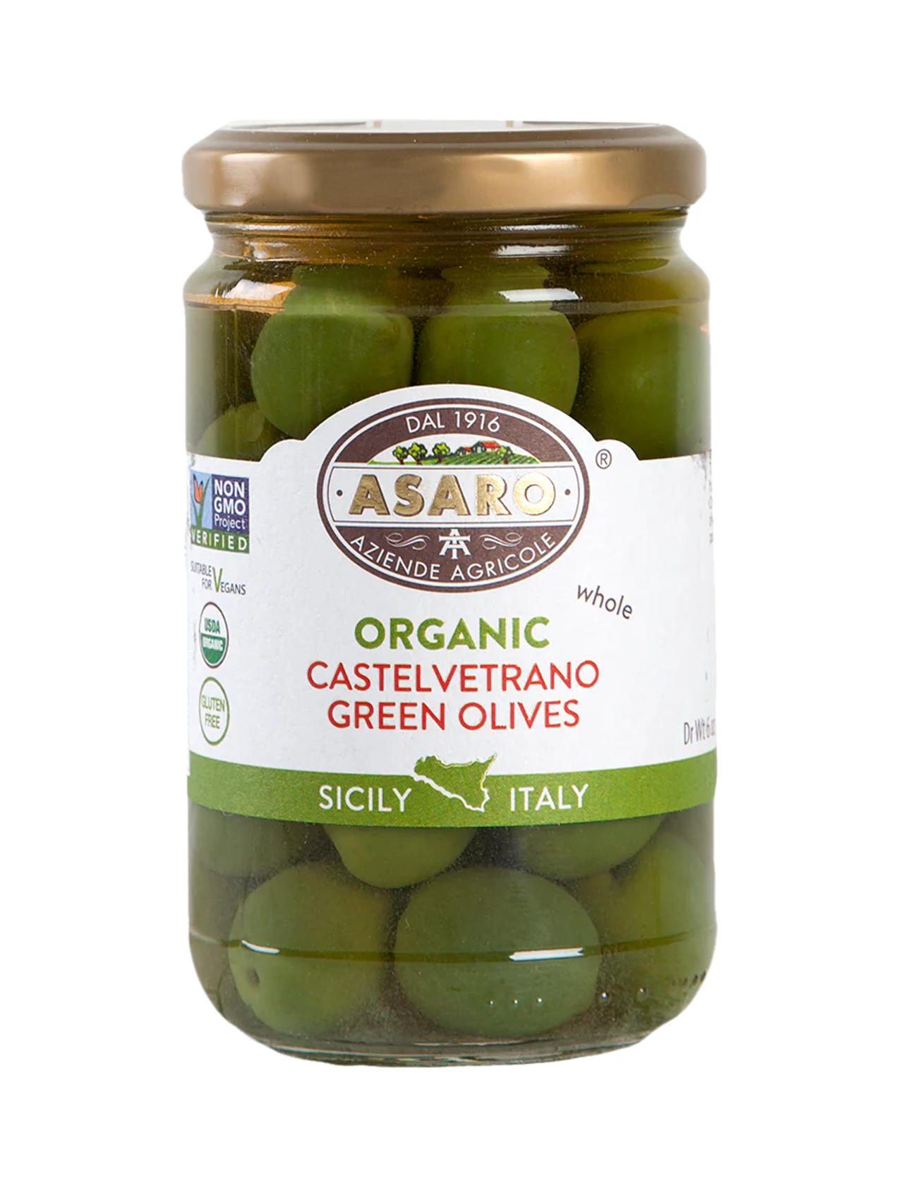 Italian Organic Castelvetrano Green Olives from Sicily | Ditalia