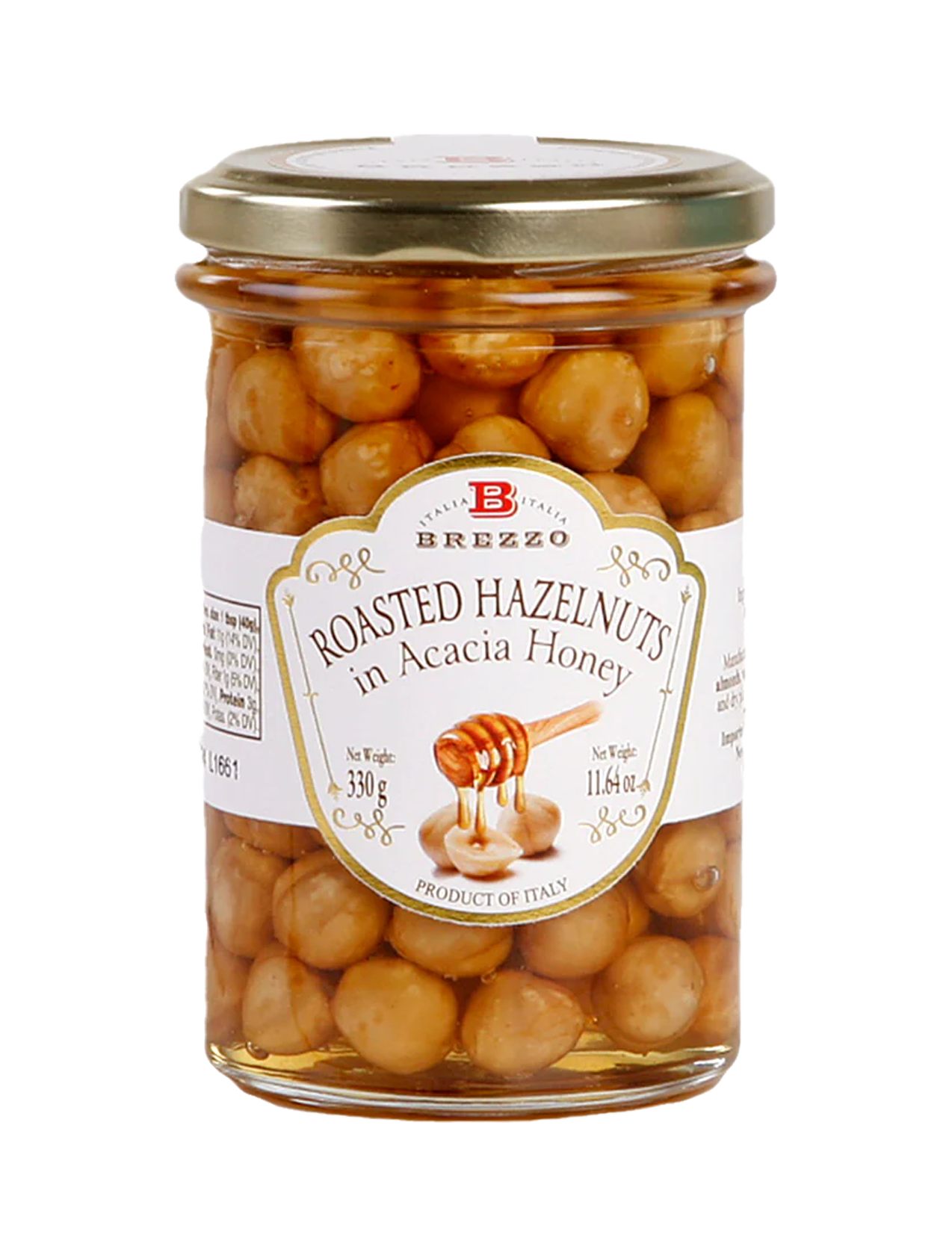 ナッツ Brezzo Roasted Hazelnuts in Acacia Honey | Ditalia Italian Imports