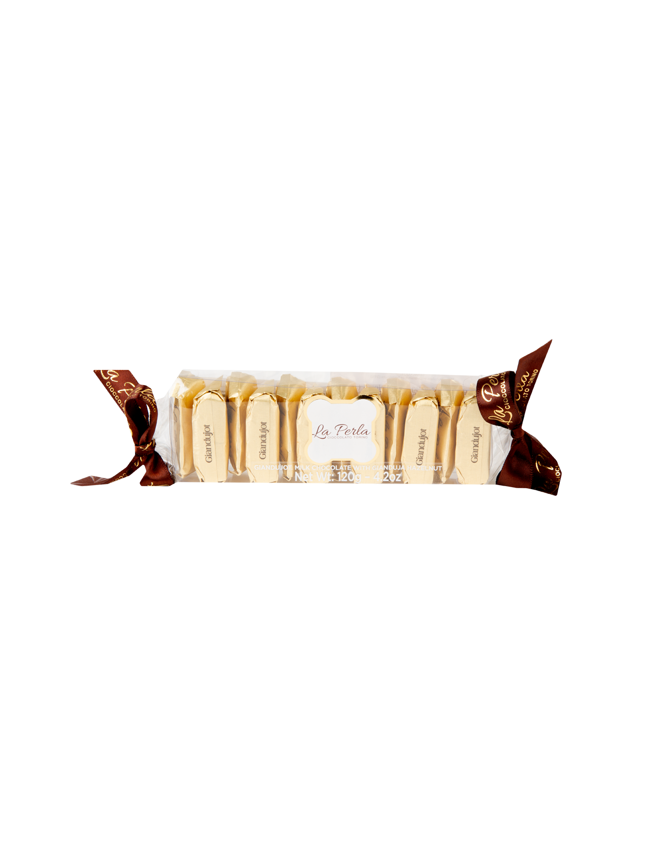 La Perla di Torino Milk Chocolate Giandujotto with Hazelnuts