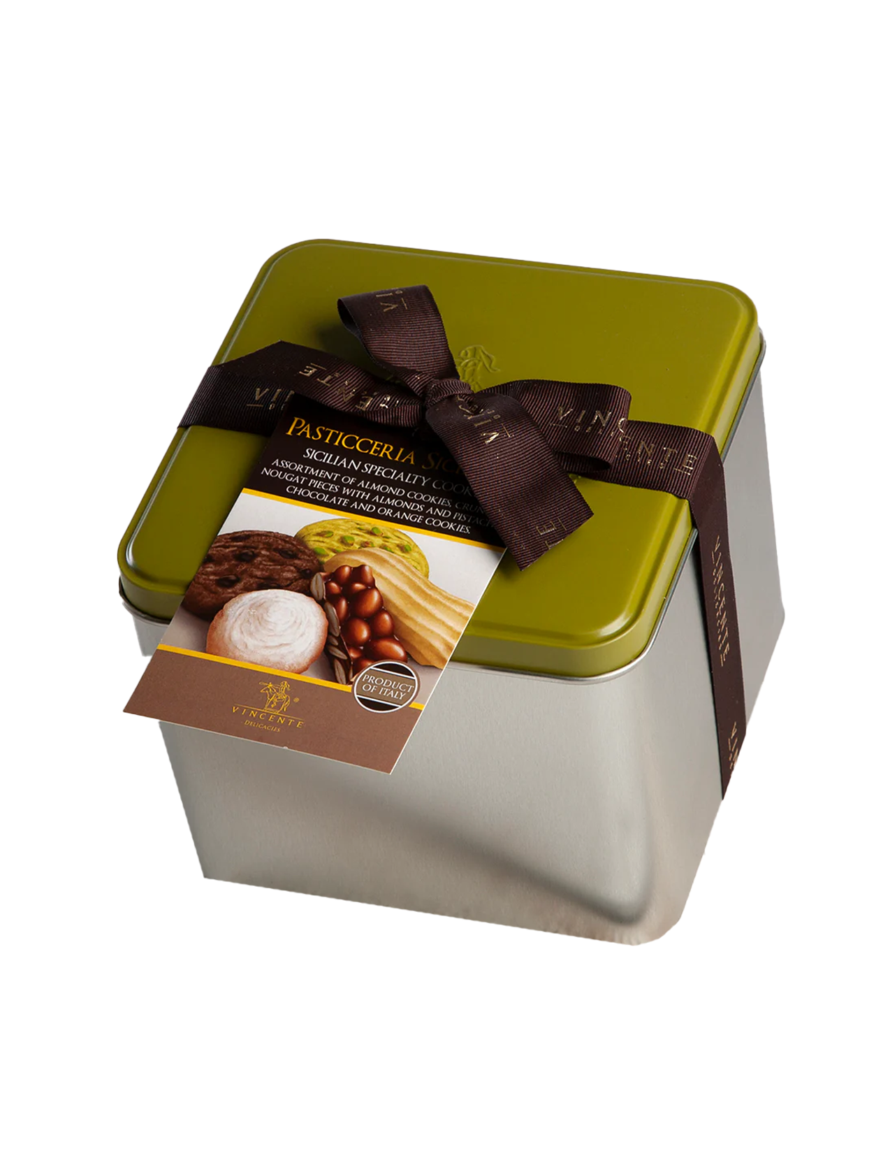 Pasticerria Vincente Sicilian Cookie Assortment Gift Tin | Ditalia