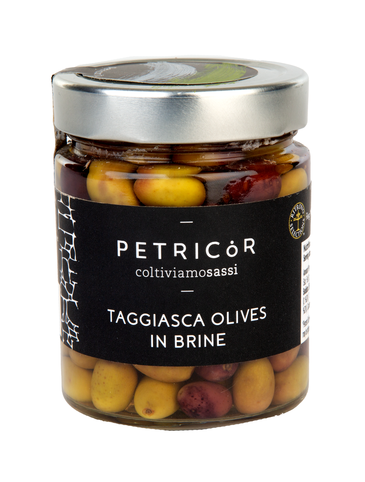 Petricor Ligurian Green and Black Taggiasca Olives in Brine