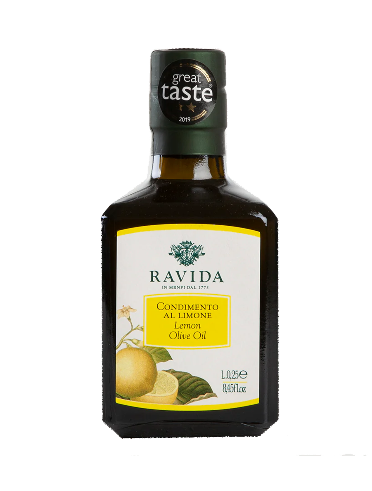 RAVIDA Lemon Olive Oil | Sicilian Extra Virgin Olive Oil | Ditalia