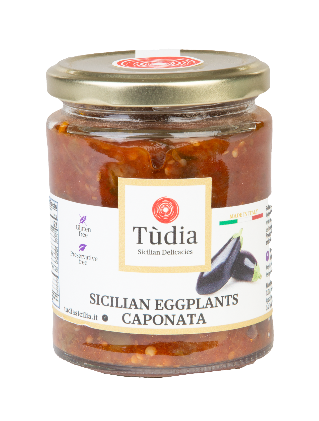 Tudia Sicilian Eggplant Caponata | Made in Sicily | Ditalia