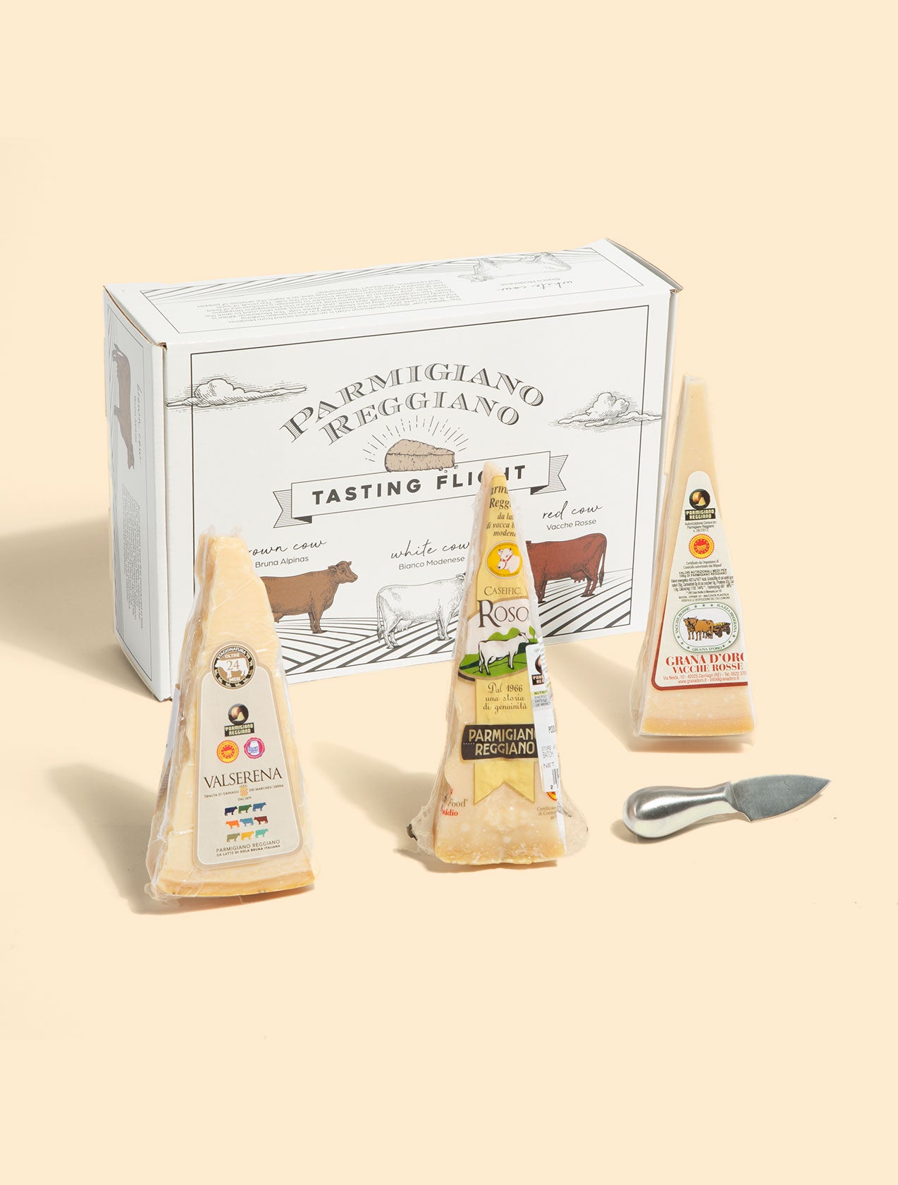 Ancient Breed Parmigiano Reggiano Tasting Flight Gift Box | Ditalia, image size:1274x1680