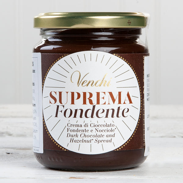 Venchi Suprema Dark Chocolate Hazelnut and Olive Oil Spread Ditalia