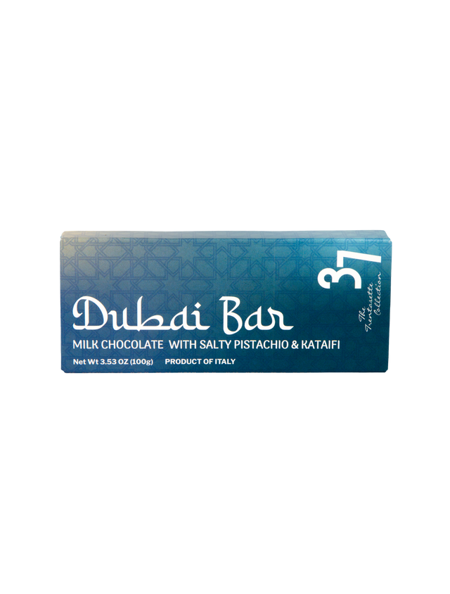 Dubai Milk Chocolate Bar with Salty Pistachios and Kataifi - 3.53 oz