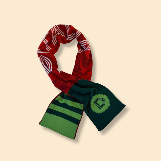 Ditalia Double Sided Stadium Knit Scarf