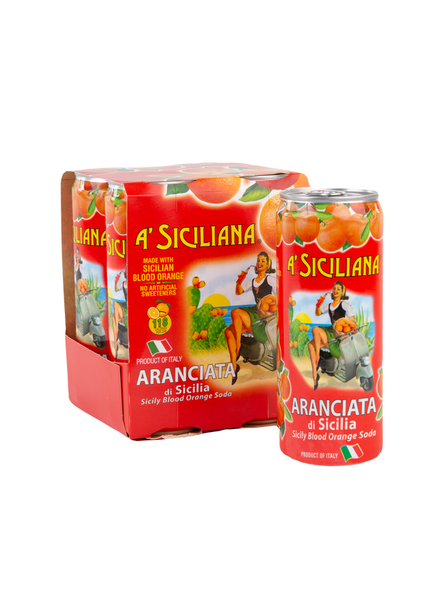 Sicilian Blood Orange Soda - 4 pack (330ml cans)