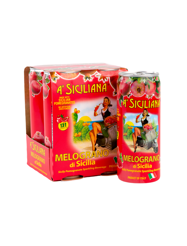Sicilian Pomegranate Soda - 4 pack (330ml cans)