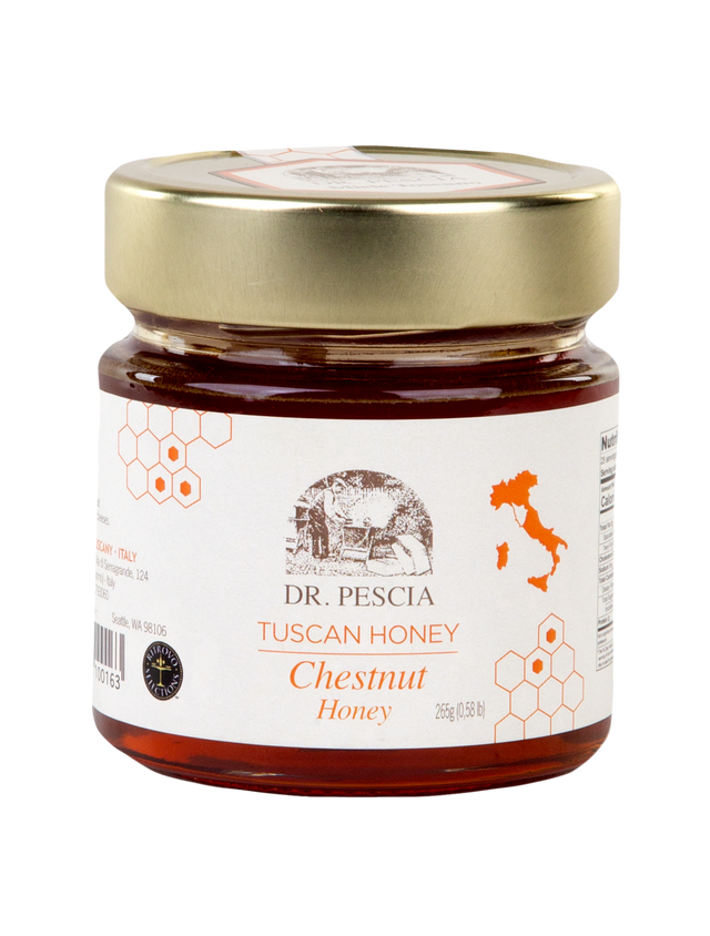 Raw Organic Chestnut Flower Honey - 8.8 oz