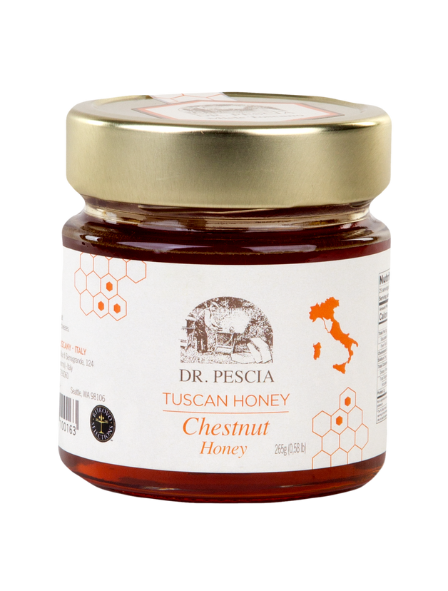 Raw Organic Chestnut Flower Honey - 8.8 oz