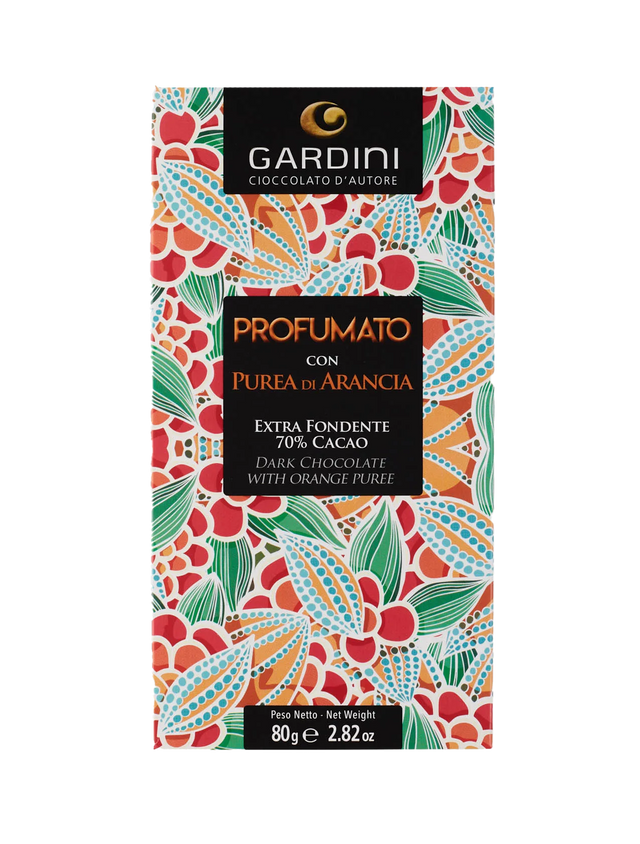 70% Dark Chocolate Bar with Orange Puree - 2.82 oz