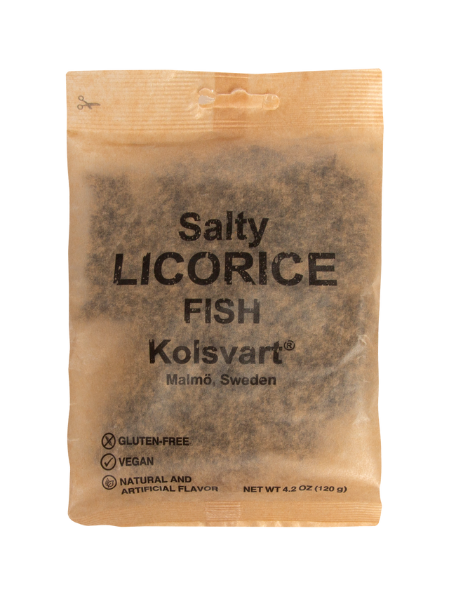 Swedish Fish - Kolsvart Salty Licorice 4.2 oz