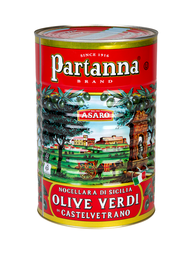 Green Castelvetrano Pitted Sicilian Green Olives - 144.62oz Net Wt.