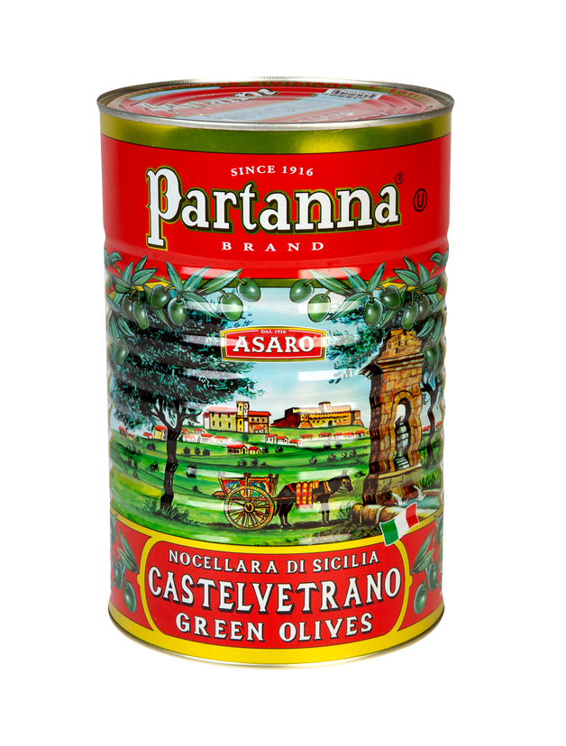 Green Castelvetrano Whole Sicilian Green Olives - 144.62oz Net Wt.