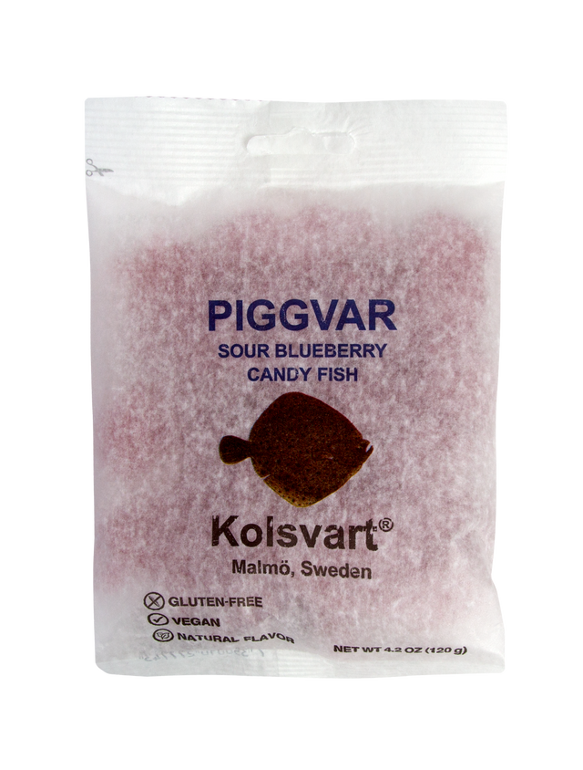 Swedish Fish - Piggvaren (Turbot)- Sour Blueberry - 4.2oz