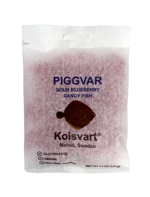 Swedish Fish - Piggvaren (Turbot)- Sour Blueberry - 4.2oz