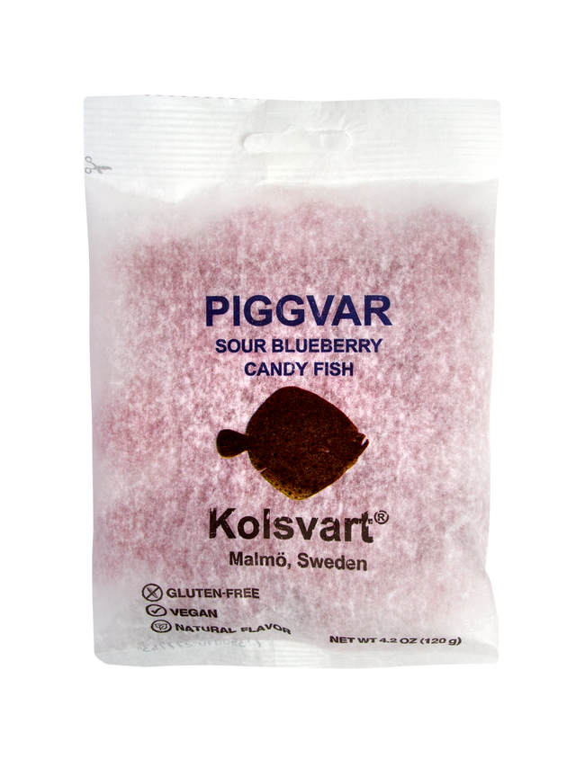 Swedish Fish - Piggvaren (Turbot)- Sour Blueberry - 4.2oz