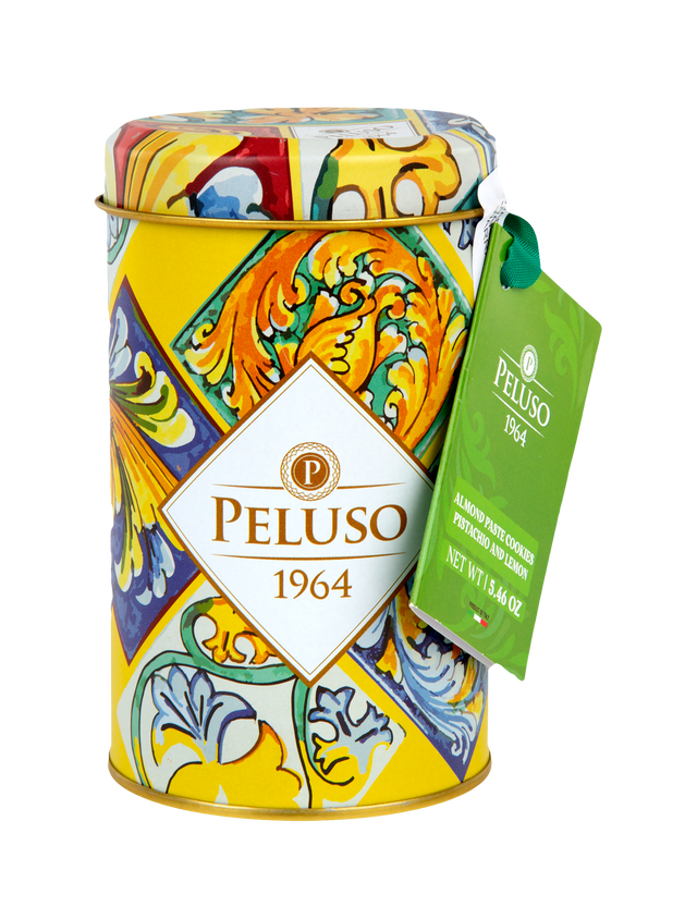 Almond Paste Pistachio and Lemon Cookies in Gift Tin - 5.46 oz