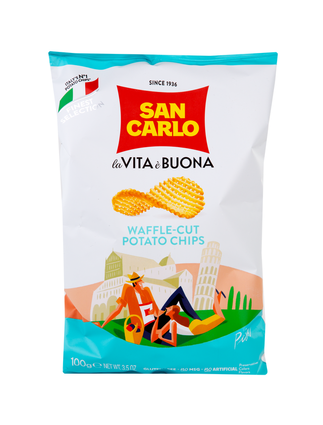 Waffle-Cut Potato Chips - 3.5 oz