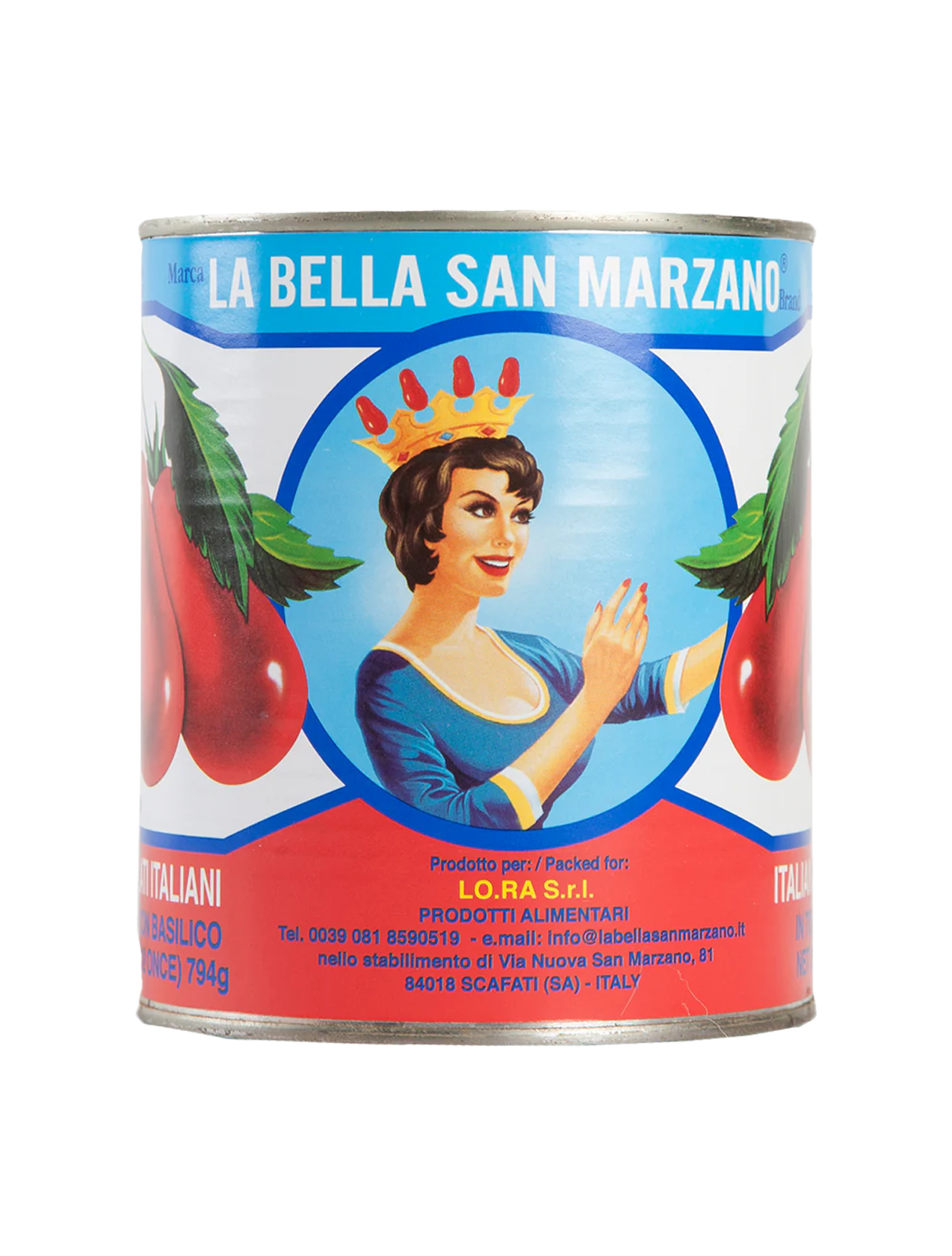 La Bella San Marzano Peeled Tomatoes with Basil Leaf | Ditalia