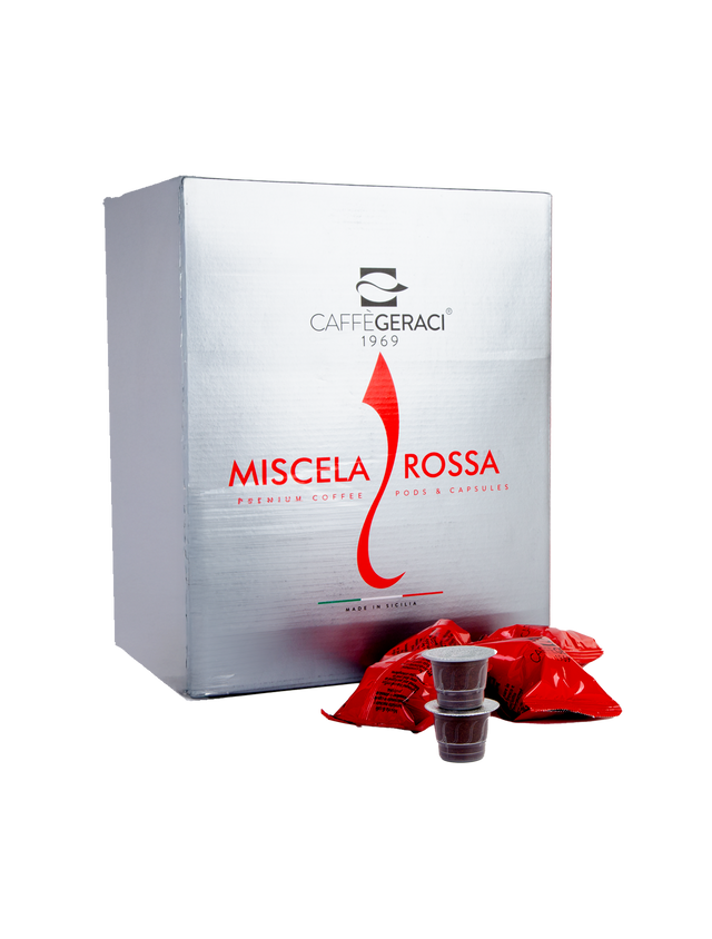 Geraci Sicilian Espresso Capsules for Nespresso Original packaging on a white background