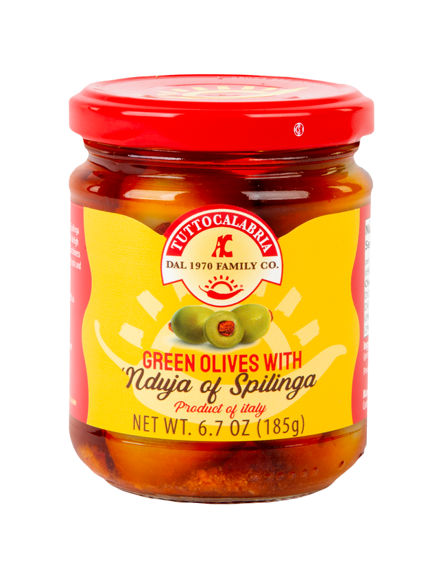 Green Nduja Stuffed Olives - 6.7 oz