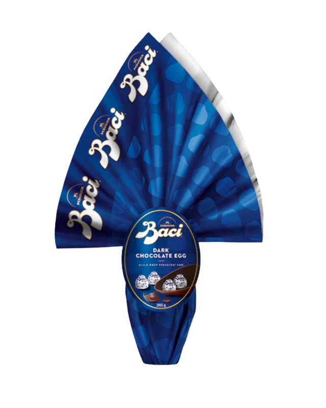 Baci Dark Chocolate Egg with 4 Perugina Baci Chocolate Pralines - 9.3 oz