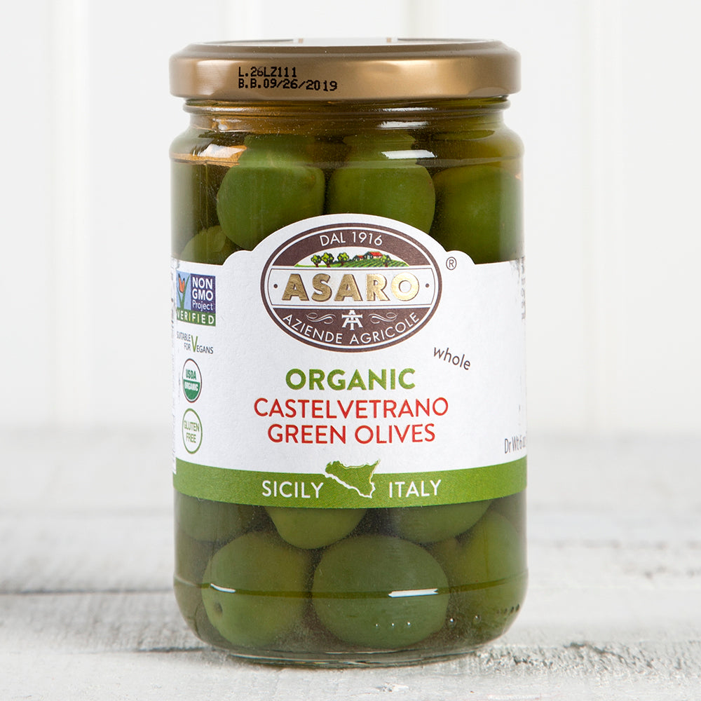 Italian Organic Castelvetrano Green Olives from Sicily Ditalia