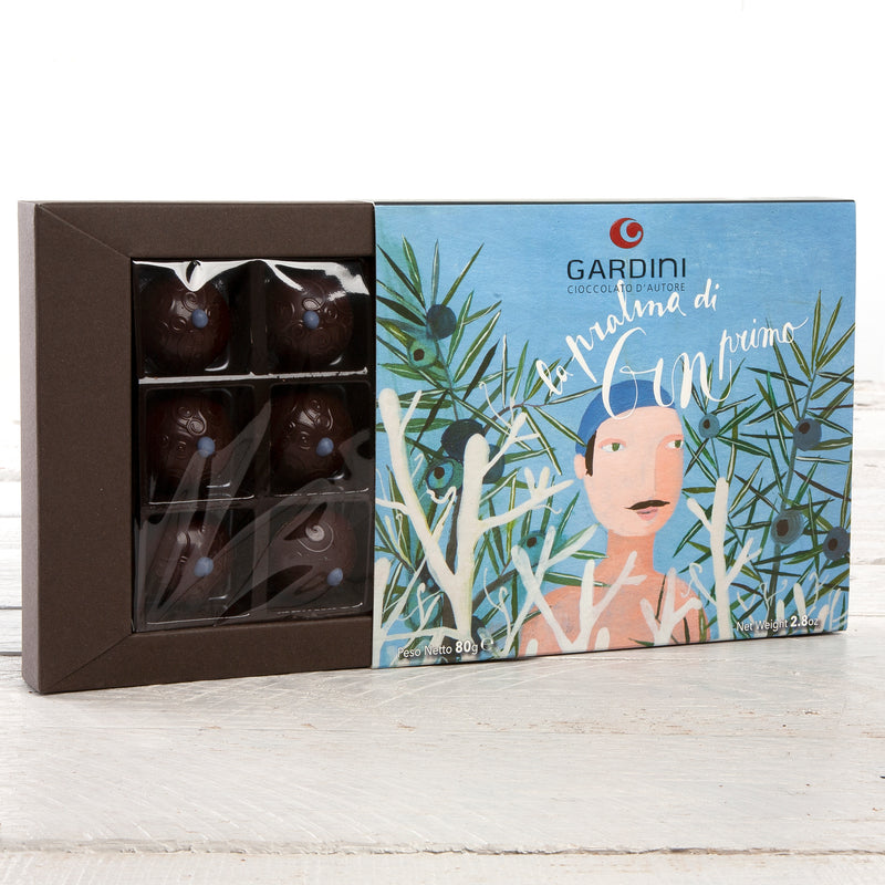 Artisan Chocolate Pralines with Gin and Romagna Salt - 9 pc Gift Box