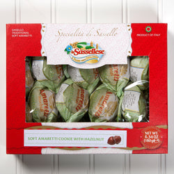 Soft Hazelnut Amaretti Cookies Window Box - 6 oz