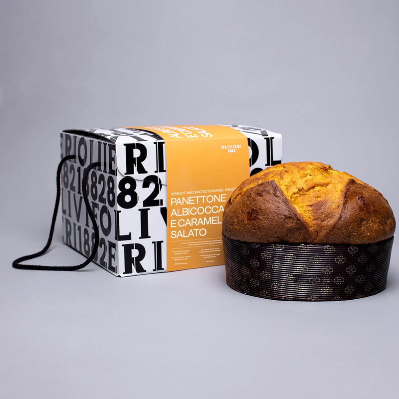 Olivieri 1882 Apricot and Salted Caramel Panettone - 26.5 oz