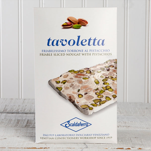 Tavoletta Sliced Torrone Nougat with Pistachios - 3.88 oz