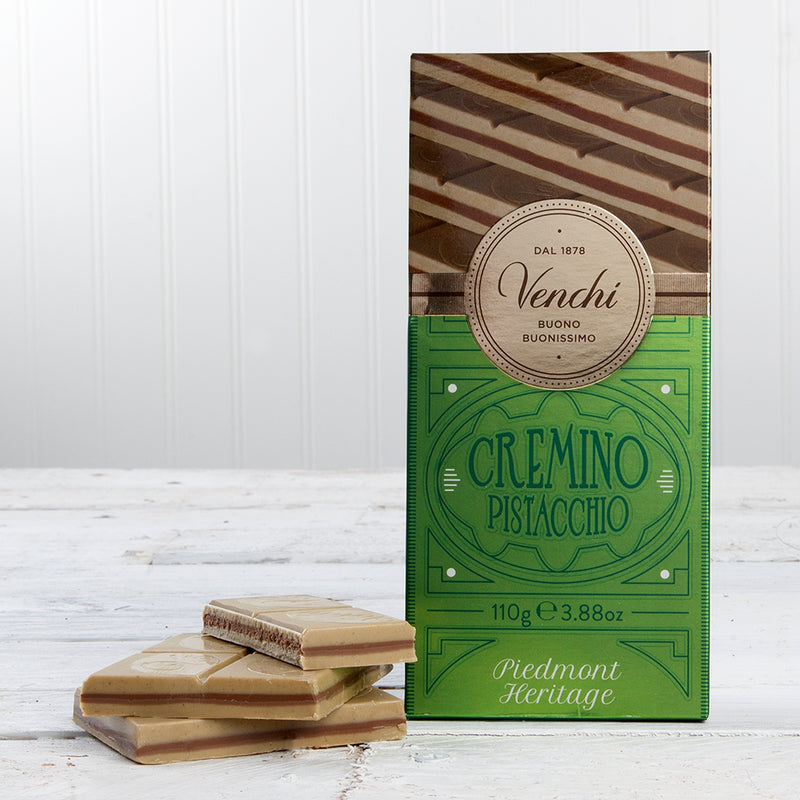 Cremino Pistachio Milk and White Chocolate Bar - 3.88 oz