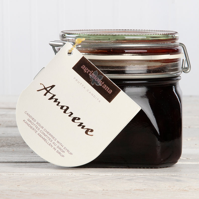 Amarene Sour Cherries Hermetic Glass Jar - 24 oz