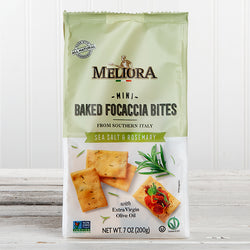 Mini Baked Focaccia Bites with Sea Salt & Rosemary - 7 oz