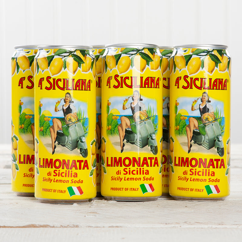 Limonata di Sicilia Soda (Lemon) - 4 pack (330ml cans)