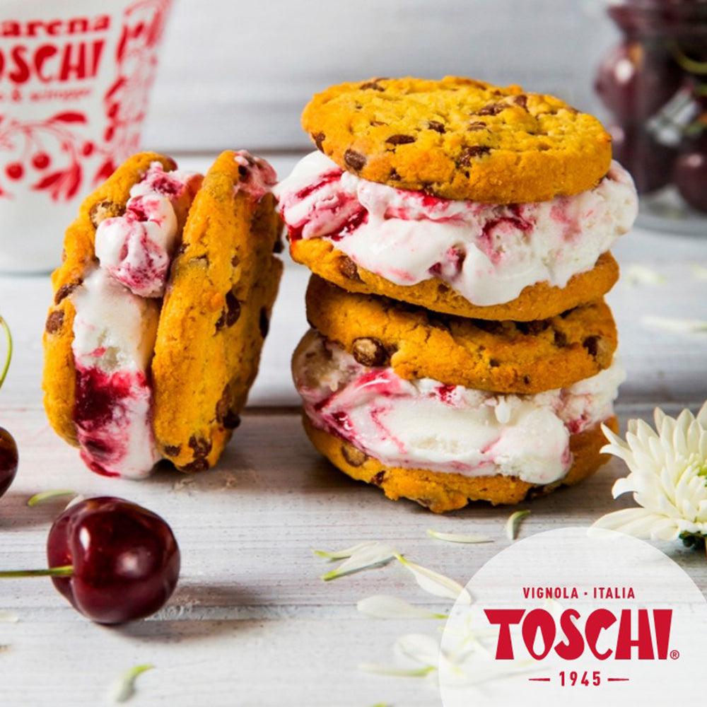 Toschi Amarena Black Cherries in Syrup | Available to buy from