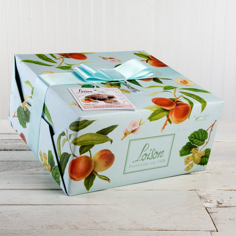 Colomba Peach and Hazelnut Cake (Gift Wrap Box w/Ribbon) - 2.2 lbs
