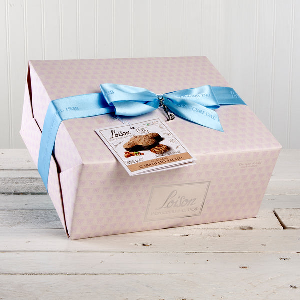 Colomba Salted Caramel and Chocolate Easter Cake (Gift Wrap Box w/Ribbon) - 21 oz