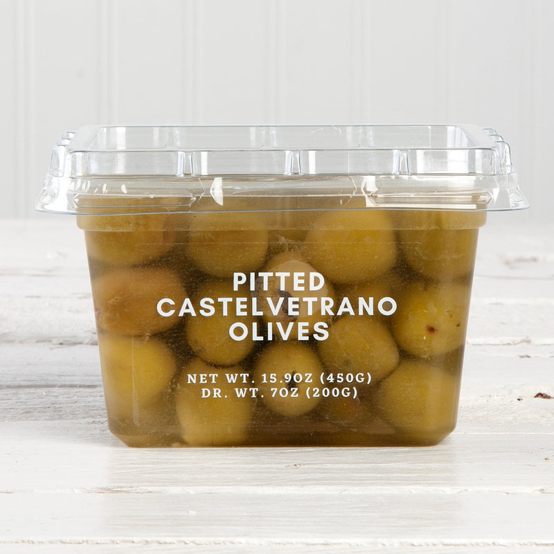 Pitted Sicilian Castelvetrano Green Olives - 7 oz