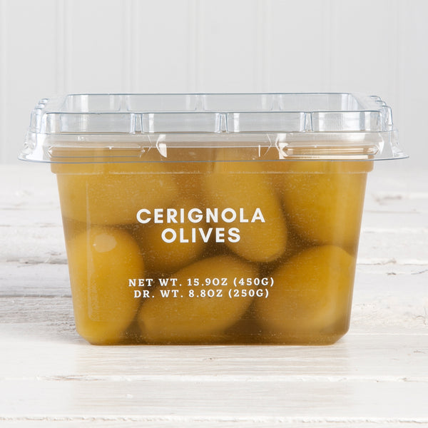 Pitted Cerignola Green Olives - 7 oz