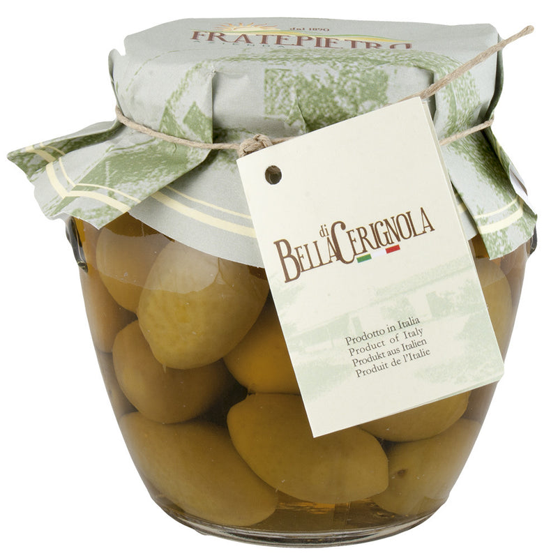 Premium Bella Di Cerignola Green Olives - 19.6 oz