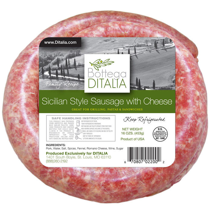 Sicilian Style Sausage (Salsiccia) Mild - 16oz