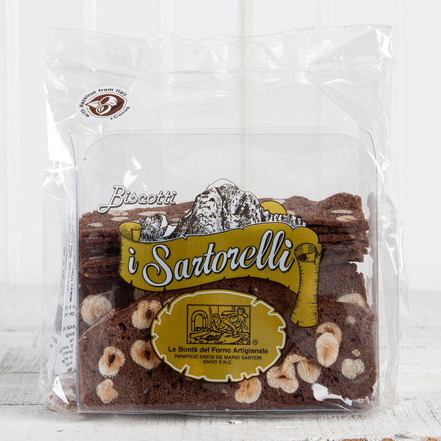Fette Dolci Crispy Cookies with Chocolate and Hazelnuts - 6 oz